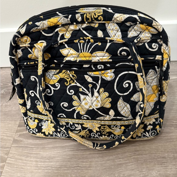 Vera Bradley “Yellow Bird” Shoulder Bag and matching small cosmetic bag - Picture 2 of 11